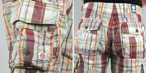 Cover image : FRANKLIN&MARSHALL フランクリンアンドマーシャル 《メンズ:SAN DIEGO PLAID》チェック柄 カーゴ ハーフパンツ 31181-2047-737