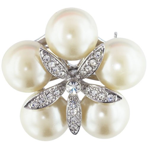 Buy Faux Pearl Decorated Rhinestone Flower Pin Brooch online at Discounted New and Used prices. Delivered to your door with Childrens Toyshop.com