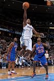 New York Knicks v Denver Nuggets: Chauncey Billups and Toney Gouglas Photographic Poster Print by Garrett Ellwood, 12x18