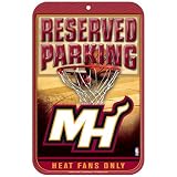 Miami Heat Reserved Parking 11x17 Sign