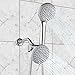 A-Flow8482; Rainfall and Waterfall Luxury 4.5 Shower Head 3 Function Showerhead - Chrome