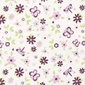 Tiddliwinks Fitted Crib Sheet- Plum Butterfly