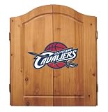 Imperial Cleveland Cavaliers Licensed Solid Pine Cabinet and Bristle Dartboard Set