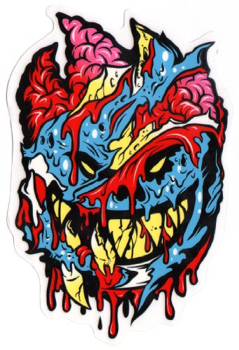 Spitfire Wheels - Brainy Zombie Skateboard Sticker - Monster Horror Scary New