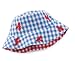 Mud Pie Boathouse Baby Little Pincher Reversible Hat, Blue/Red, 0-12 Months