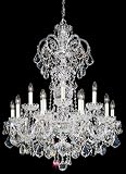 40 High Schonbek Opera Silver Chandelier