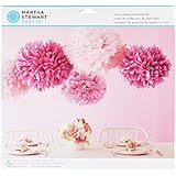 Martha Stewart Crafts Pom Poms, Pink, 2 Sizes