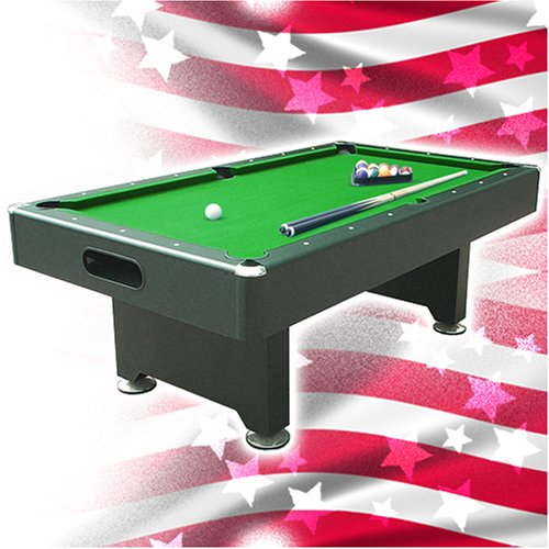 Childrens Toyshop  Toys : 8 BALLTM USA SERIES 7' x 4' GREEN POOL TABLE, FREE BALLS, TRIANGLE, 2 CUES, 2 CHALKS, BRUSH & DELIVERY