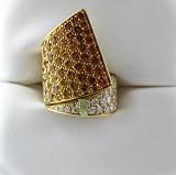 18k Gold Diamond and Sapphire Palmiero Jewellery Design Ring