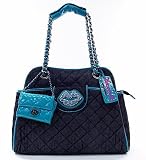 Betseyville Uptown Downtown Large Black Satchel Handbag