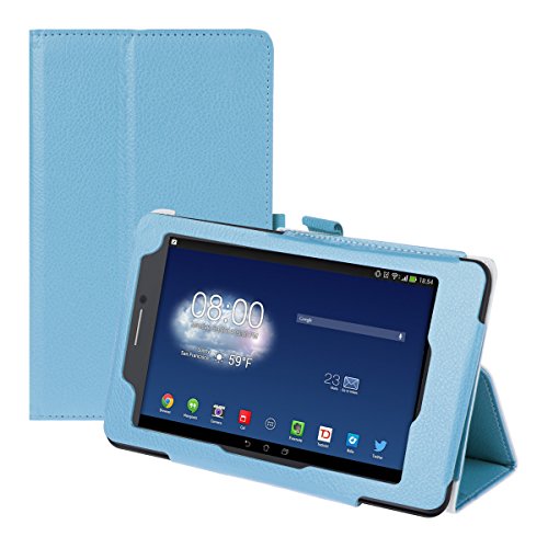 kwmobile Elegant leather case for Asus Fonepad 7 ME175CG in Light blue with convenient STAND FEATURE