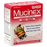 Mucinex Guaifenesin/Expectorant, Mini-Melts, 100 mg, Granule Packets, Bubble Gum Flavor, 12 ct.