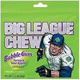 Big League Chew, Swingin' Sour Apple Bubble Gum, 2.12-Ounce Pouches (Pack of 12)
