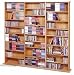 Leslie Dame CD, DVD, Video Solid Oak Veneer Storage Rack CDV-1500