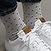 Sock Habit Men's Striped Dress Socks - Polka Dot Socks - 2 Pairs - Black & Grey Socks