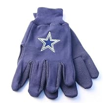 Dallas Cowboys 2-Tone Grip Gloves Gray/Blue