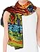 Dahlia Women's 100% Long Silk Scarf - Wassily Kandinsky 