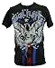 Rascal Flatts Mens T-Shirt - American Eagle Paint Splatter Image on Black (XX-Large)