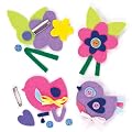 Bird & Flower Felt Brooch Kits (Pack of 4)