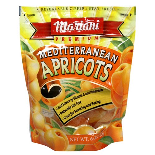 Mariani Mediterranean Apricots, 6-Ounce Units (Pack of 12) by Mariani