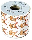 bedrucktes Toilettenpapier - Comic Elch Box Hoehe 10cm