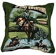3 Day Eventing Horses Equestrian Decorative Throw Pillow 17" x 17"