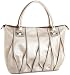 Melie Bianco Mariah Pleated Tote,Pearl,one size