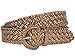 1 1/4 Inch Wide Metallic Braided Woven Belt