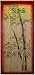 Asli Arts Model BCUBA905 Bamboo Stalks Painted Bamboo Curtain Image