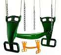 Horse Gliders or Swing Glider with Molded plastic back to back S-51R (Roped) w/ two passenger capability , GREEN