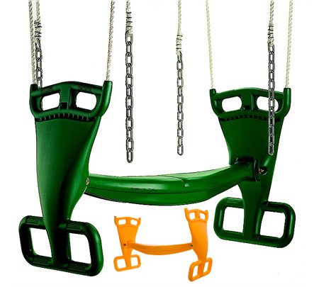 Horse Gliders or Swing Glider with Molded plastic back to back S 51R w  two passenger capability