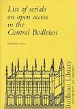 List of serials on open access