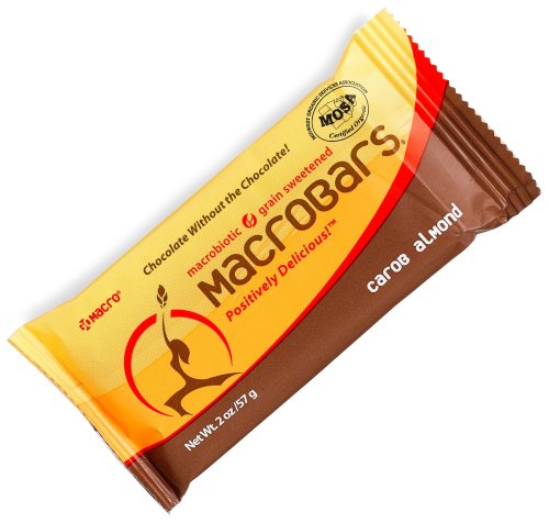 GO MACRO® MACROBARS® tastes-like-chocolate Carob Almond, 2 Ounce Units (Pack of 15) by Almond Syrups