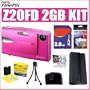 Fujifilm Fuji Finepix Z20fd 10MP Digital Camera (Pink) + 2GB Accessory Kit