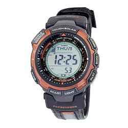 Casio Men's PAW1300B-4 Pathfinder Slim Solar Atomic Watch