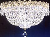 Vanessa Three Light Crystal Flush Mount Ceiling Light by James R. Moder