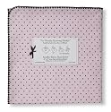 SwaddleDesigns Ultimate Receiving Blanket - Pastel Pink with Brown Dots