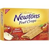 Newtons Fruit Crisp Snacks, Apple Cinnamon, 8-Count Boxes (Pack of 6)