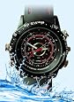 GSI Handsome Waterproof Watch, Hidden Pinhole Camera/Camcorder, High Resolution Audio, Video and DVR Recording, USB Interface, 4gb Built-In Memory - Great Surveillance Tool