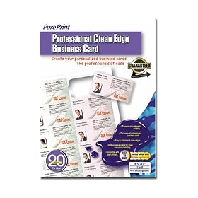 PurePrint Professional Clean Edge Business Cards 200 Count (NCC-12040)