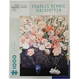 Pinks, by Charles Rennie Mackintosh, 1000 Piece Jigsaw Puzzle