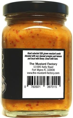 St Clements Honey Gourmet Mustard (Small 6oz Jar)