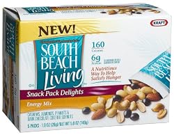 South Beach Living Snack Pack Delights Energy Mix, 5-Count Boxes (Pack of 5)