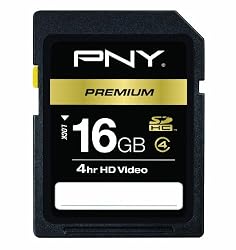 PNY 16 GB SDHC Class 4 Flash Memory Card P-SDHC16G4-EF