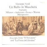 Verdi: Un Ballo in Maschera (Highlights / Excerpts) [1955 Studio Recording: Zinka Milanov, Jan Peerce, Leonard Warren, Marian Anderson, Nicola Moscona, Roberta Peters; Dimitri Mitropoulos]