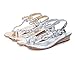 Maybest Women Strappy String Rhinestones Gladiator Sandals Beach Wedding Shoes