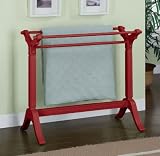 Powell Color Story Crimson Red Blanket Rack