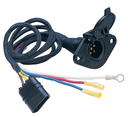 Hopkins Plug-In Simple 47155 4 Wire Flat To 6 Round Adapter