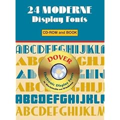 24 Moderne Display Fonts CD-ROM and Book (Electronic Display Fonts)