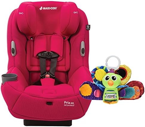 Pria 85 Special Edition Ribble Convertible Car Seat with Sensory Travel Toy, Havana Pink